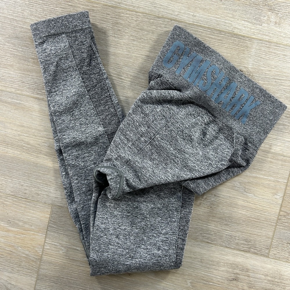 Gymshark Small Gray Flex High Waisted Leggings Physique Shaping Shading